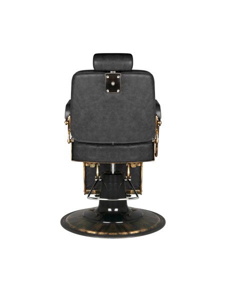Sedia da barbiere Gabbiano Boss HD Old Leather nero