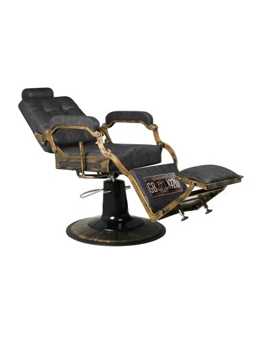 Sedia da barbiere Gabbiano Boss HD Old Leather...