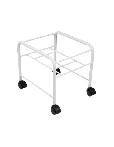 Piscina per pedicure dritta con rotelle bianco