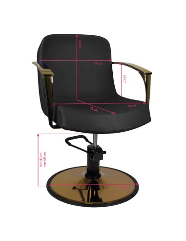 Sedia styling Gabbiano oro Bologna nero
