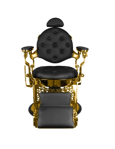 Gabbiano sedia da barbiere Giulio Gold nero