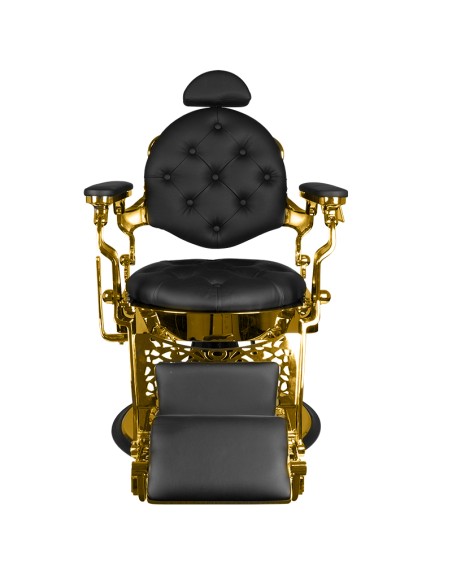 Gabbiano sedia da barbiere Giulio Gold nero