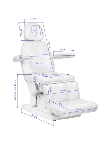 Sedia cosmetica podologica elettr. Kate 4 siln....