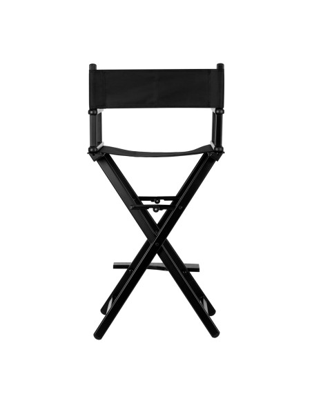 Sedia da trucco pieghevole in alluminio nero