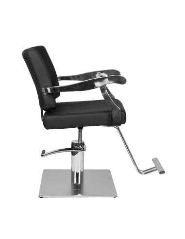 Poltrona da parrucchiere Gabbiano Lyon nera