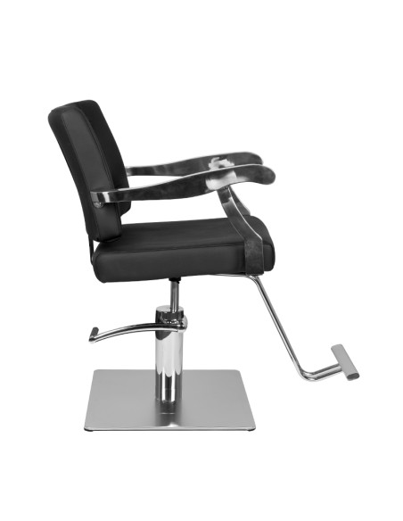Poltrona da parrucchiere Gabbiano Lyon nera