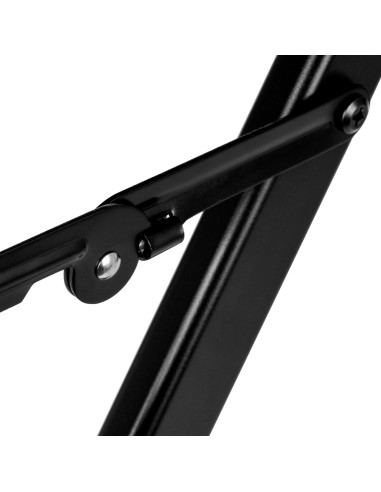 Sedia da trucco pieghevole in alluminio nero