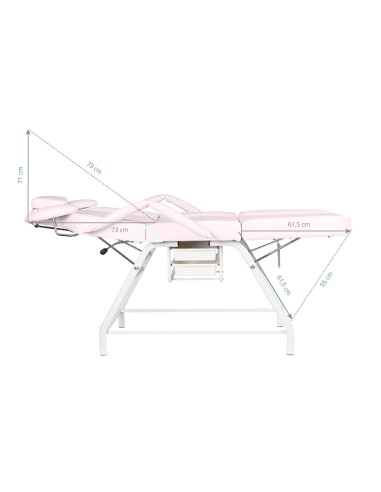 Sedia per il trattamento delle ciglia Ivette rosa
