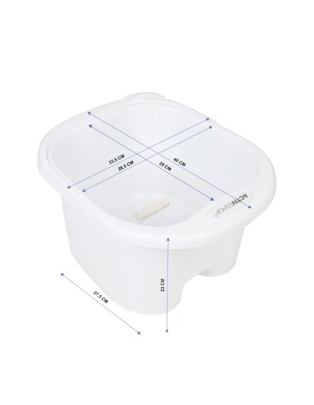 Vaschetta per pedicure con rulli bianchi Activeshop