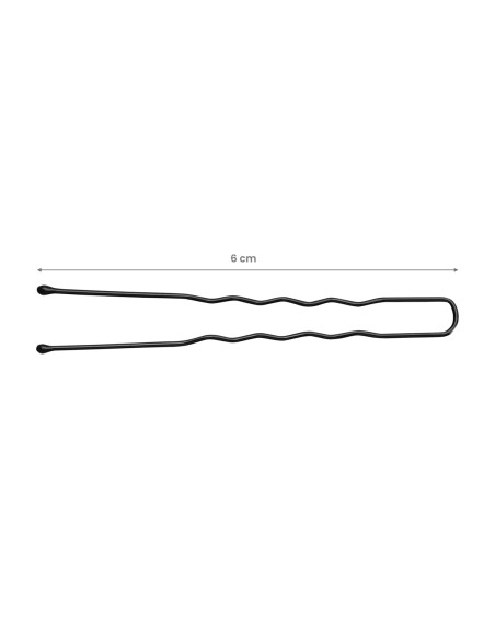 Arricciatori per capelli per parrucchieri E-65 300 pz. 6 cm nero