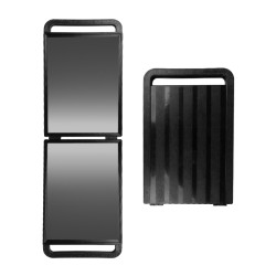 Doppio specchio pieghevole per parrucchieri