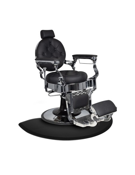 Tappeto per parrucchieri sotto la poltrona semicircolare