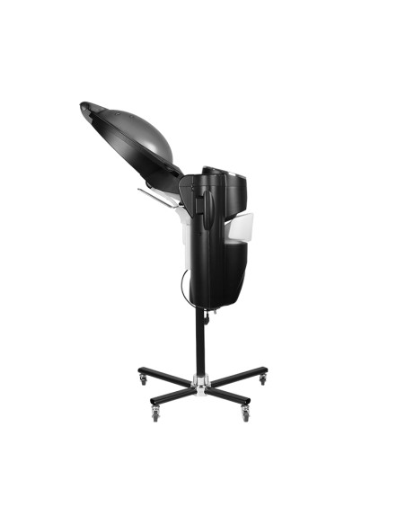 Gabbiano sauna per parrucchieri in piedi nera con ozono attivo