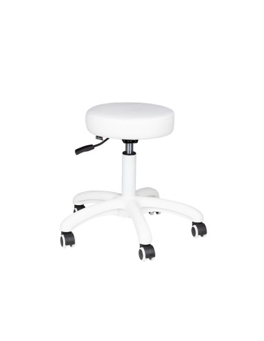 Sgabello cosmetico AM-303-2 bianco