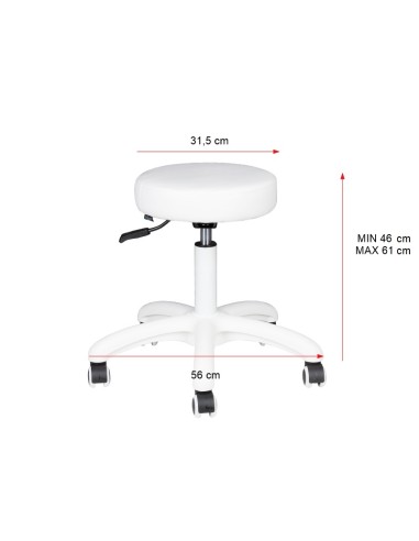 Sgabello cosmetico AM-303-2 nero