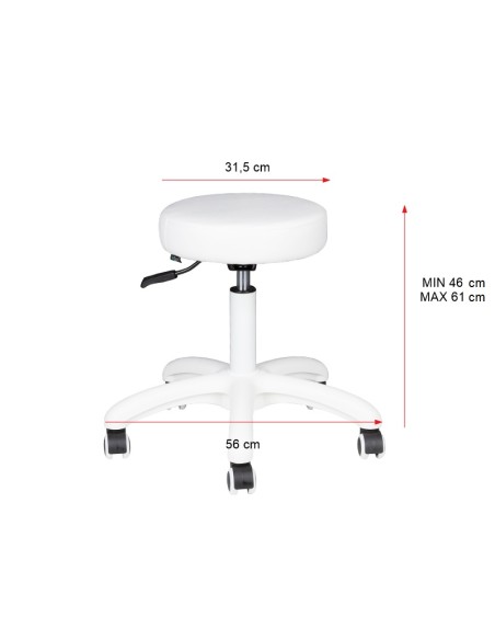 Sgabello cosmetico AM-303-2 nero