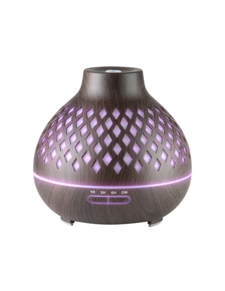 Diffusore di aromi umidificatore spa 10 legno scuro 400 ml + timer