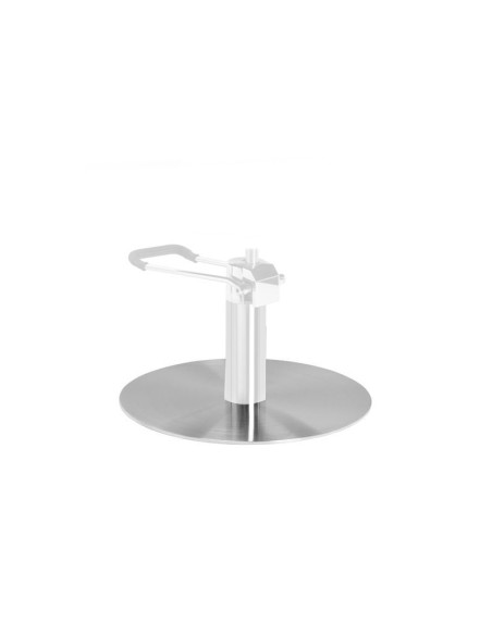 Sedia da barbiere con base rotonda inox L010