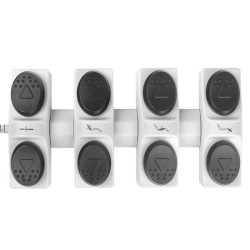 Poltrona riscaldata Azzurro a 4 motori con azionamento a... 2