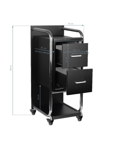 Gabbiano assistente parrucchiere Solo argento nero