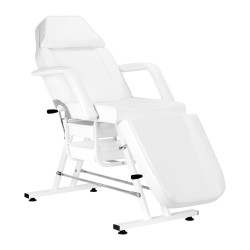 Sedia cosmetica Sillon con vassoio bianco