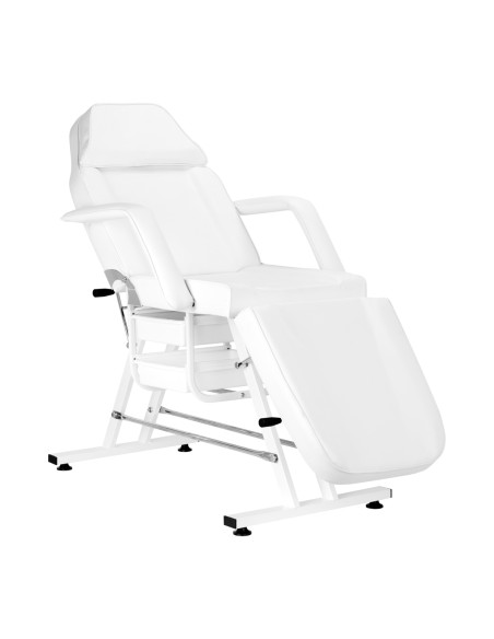 Sedia cosmetica Sillon con vassoio bianco