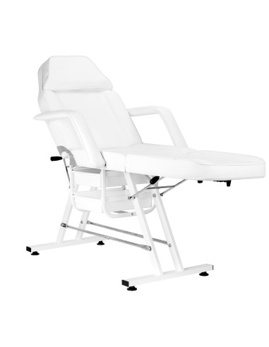 Sedia cosmetica Sillon con vassoio bianco