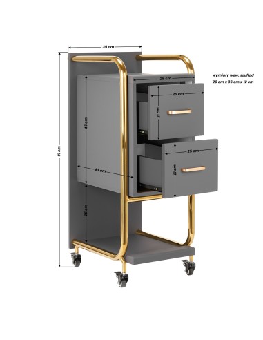 Gabbiano assistente parrucchiere Solo oro-grigio