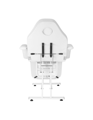 Sedia cosmetica Sillon con vassoio bianco