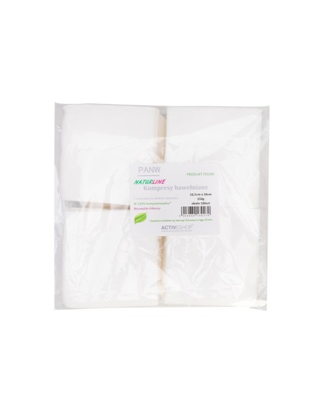 Naturline compresse di cotone 150 g 16,5 cm x18 cm