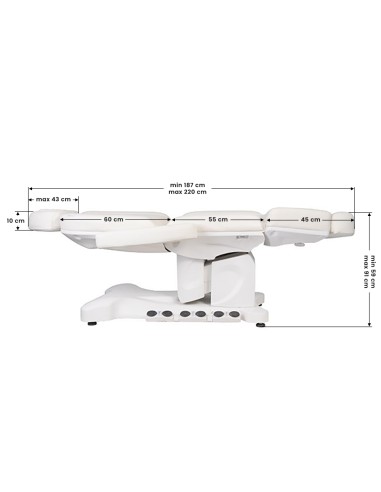 Azzurro 708B Esclusiva poltrona cosmetica a 4...