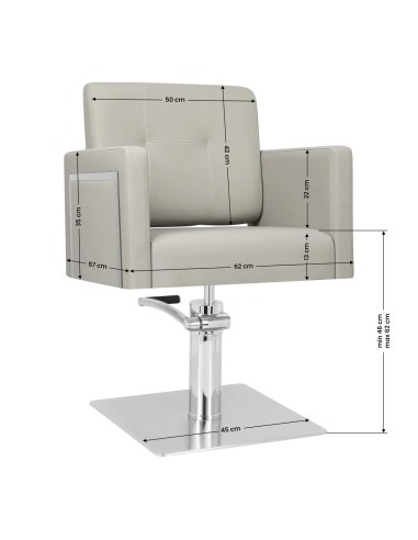 Poltrona Gabbiano per parrucchieri Bergamo grigio