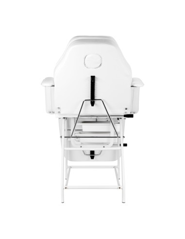 Poltrona cosmetica 557A con vassoi bianchi