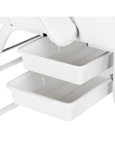 Poltrona cosmetica 557A con vassoi bianchi