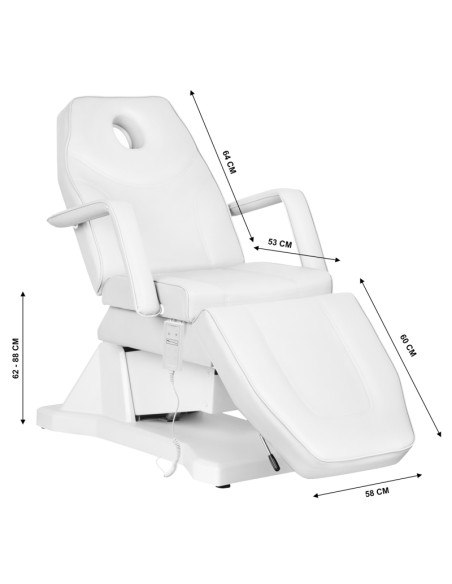 Sedia cosmetica elettrica Sillon Soft 1 siln. bianco