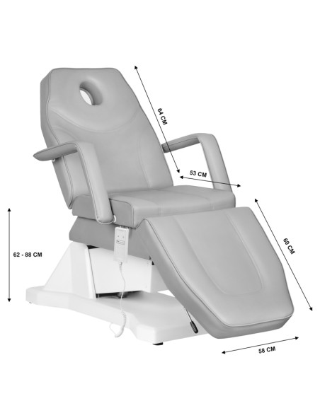 Sedia cosmetica elettrica Sillon Soft 1 grigio seta