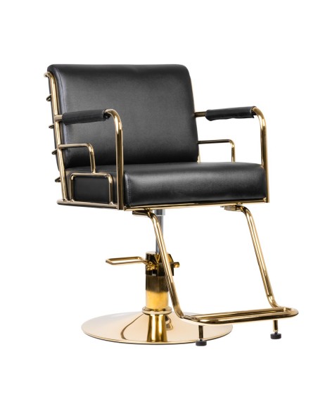 Poltrona per parrucchieri Gabbiano Prato oro - nero