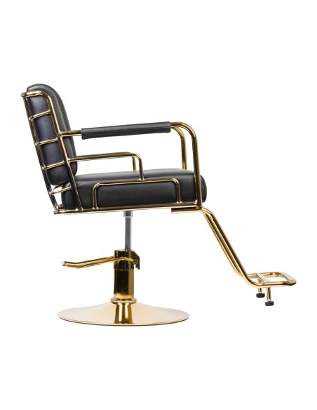 Poltrona per parrucchieri Gabbiano Prato oro - nero