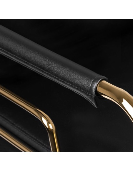 Poltrona per parrucchieri Gabbiano Prato oro - nero