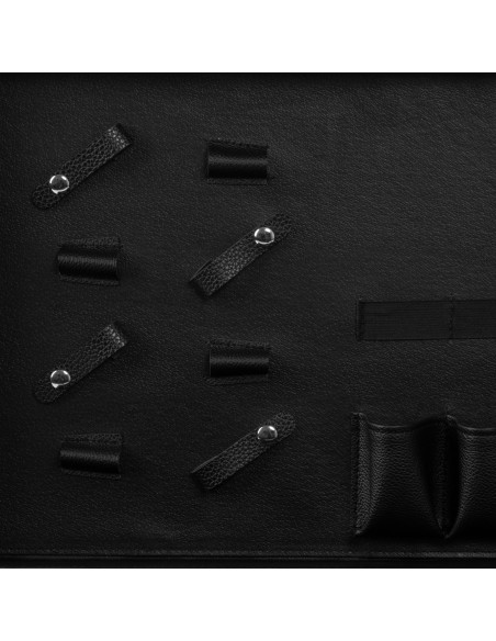 Custodia per barbiere bianca e nera