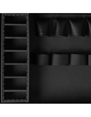 Custodia per barbiere bianca e nera