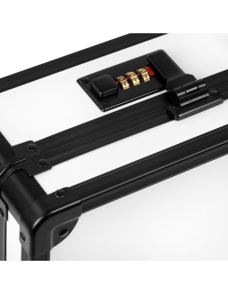 Custodia per barbiere bianca e nera