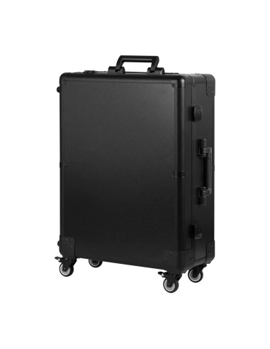 Supporto portatile per baule con altoparlanti nero