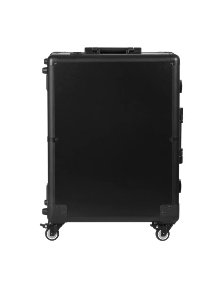 Supporto portatile per baule con altoparlanti nero