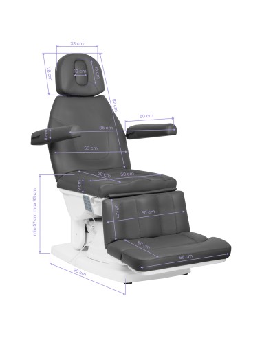 Sedia cosmetica per podologia elettr. Kate 4...