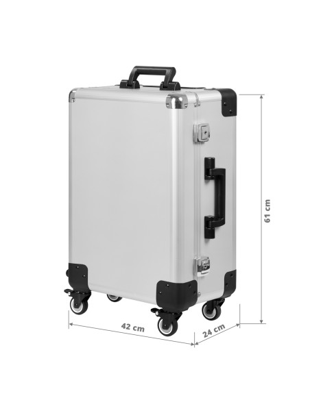 Supporto portatile a baule T-27 argento