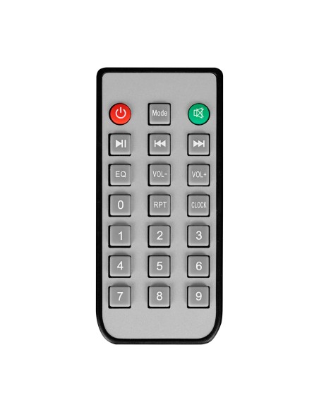 Supporto portatile per baule con altoparlanti nero