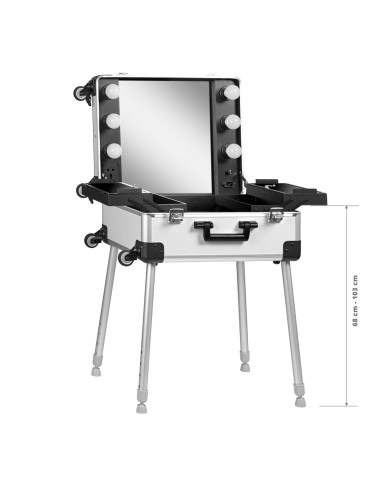 Supporto portatile a baule T-27 argento