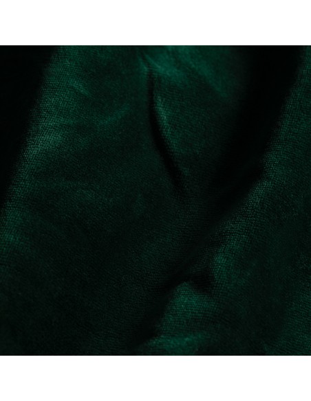 Lenzuolo da letto in velluto verde bottiglia