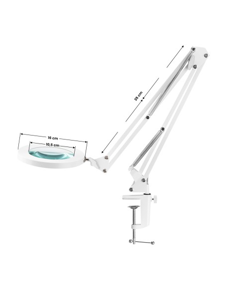 Lampada da tavolo a led Glow 308 bianco USB 